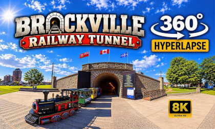 Brockville Railway Tunnel - 8K 360º Hyperlapse | Ontario, Canada