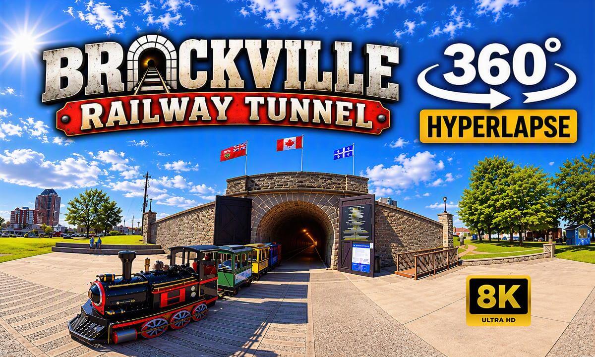 Brockville Railway Tunnel - 8K 360º Hyperlapse | Ontario, Canada