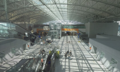360 VR Inner view of Frankfurt Airport, Germany