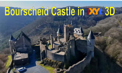 Bourscheid Castle, Luxembourg in 3D SBS LR relax video for VR