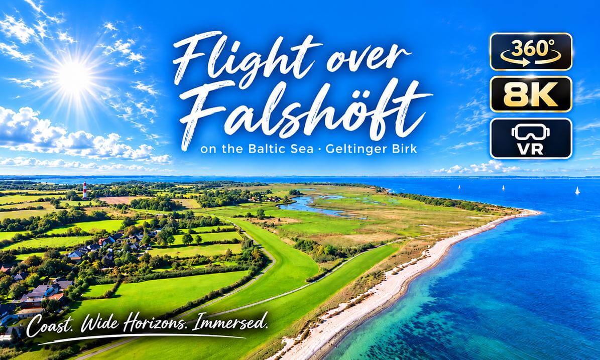 Falshoeft on the Baltic Sea | Immersive 360° VR Flight