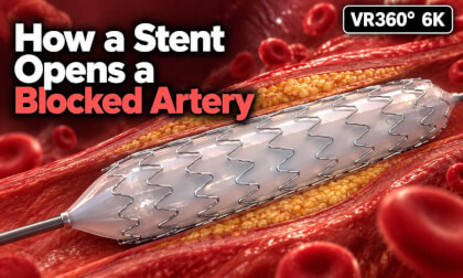 How a Stent Opens a Blocked Artery