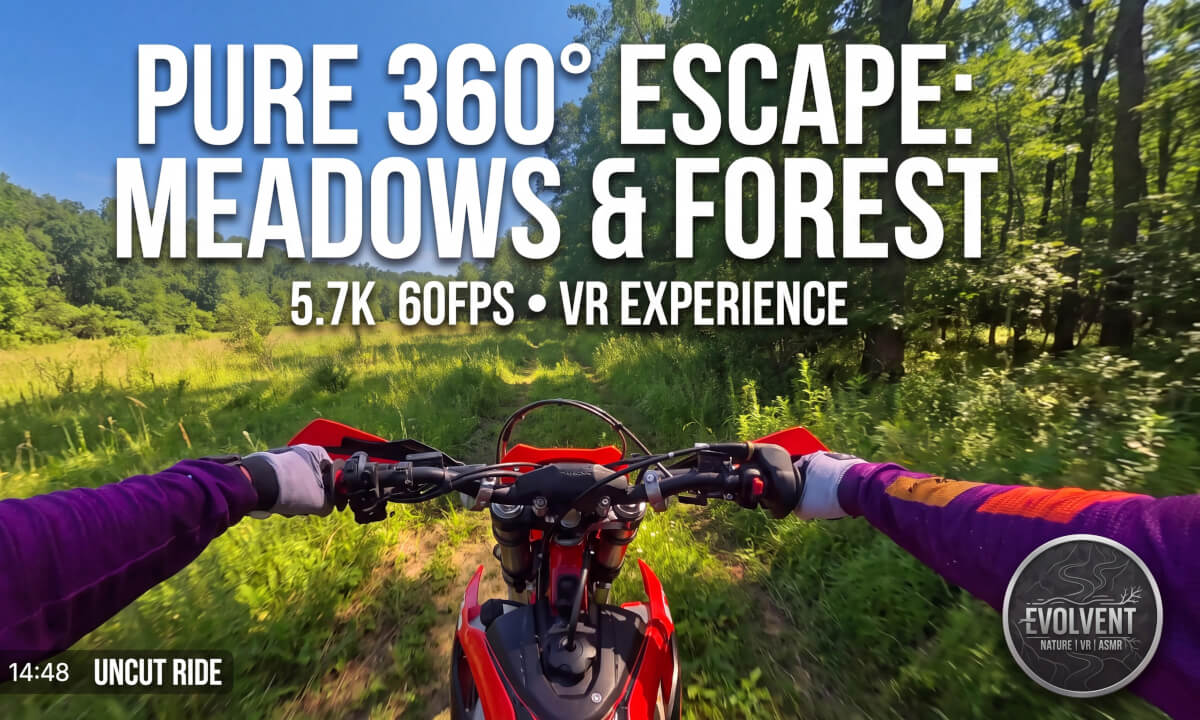 #4 360° VR POV Immersive Raw Unedited ASMR Amateur Enduro Ride in 5,7K 60fps