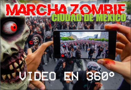 Zombie March in Mexico City: Live it in 360 Degrees! Zombie March in Mexico City: Live it in 360 Degrees!