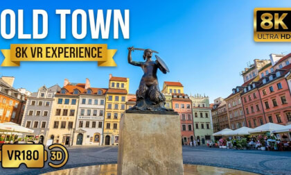 Warsaw Old Town in 8K VR180 3D  Royal Castle & Historic Streets  Poland