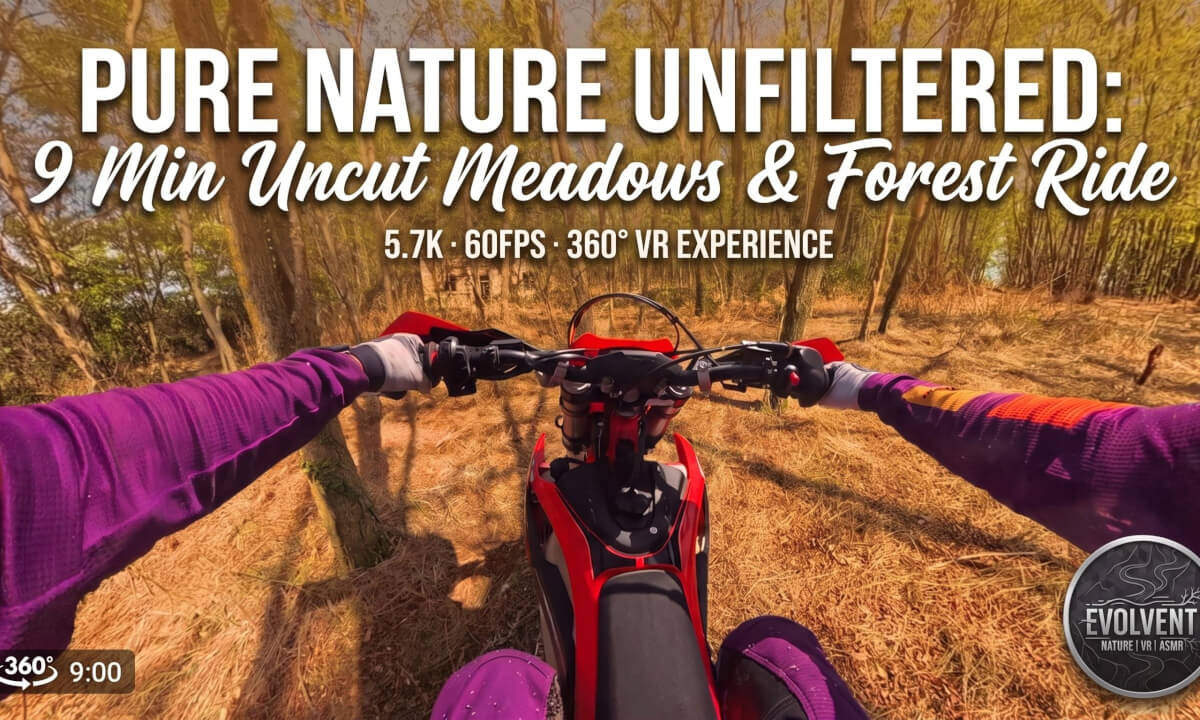 #5 VR 360° POV Enduro Immersive Exploring Countryside Through Cemetery and Abandoned House
