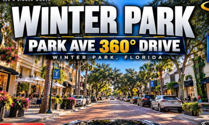 Downtown Winter Park Florida 360° Drive | Park Avenue in 8K60 | DJI Osmo 360 II
