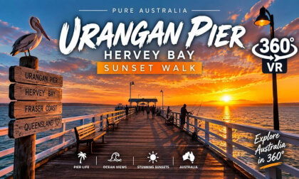 Sunset Walk Along Urangan Pier 🌅 | Hervey Bay 4K POV