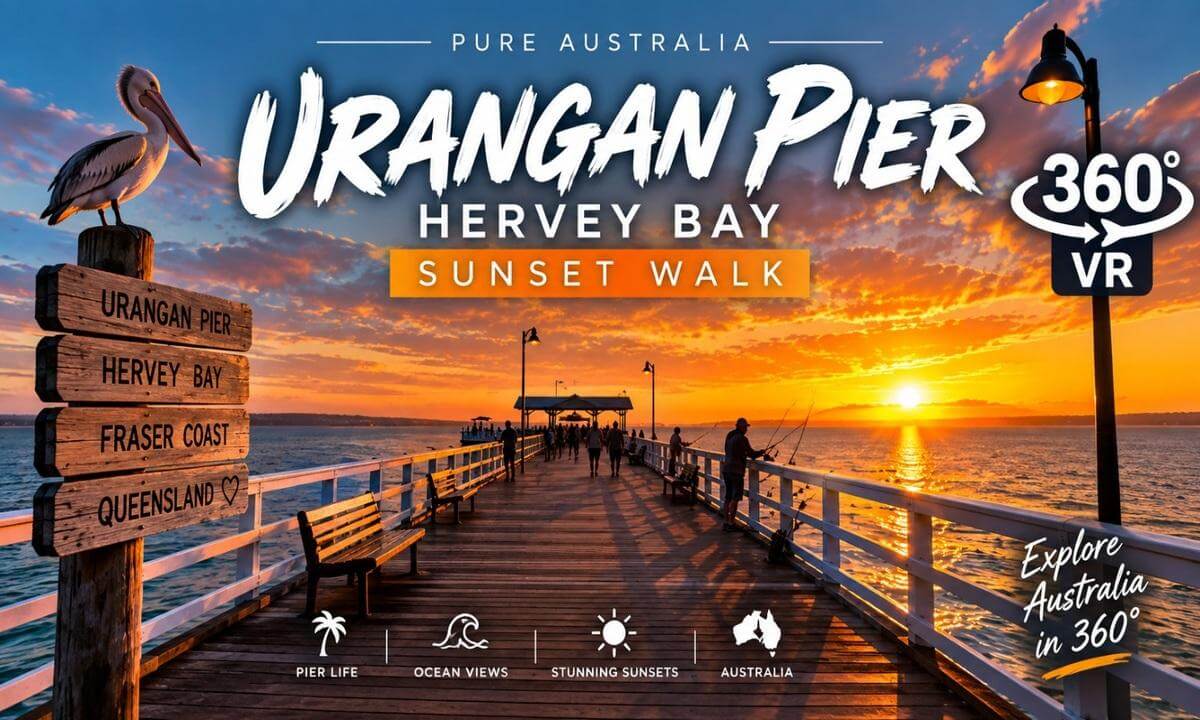 Sunset Walk Along Urangan Pier 🌅 | Hervey Bay 4K POV