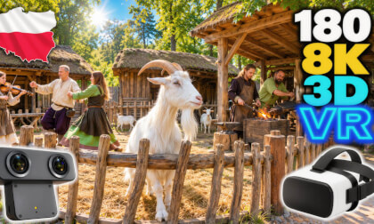 🐐 GOATS 🔥 FORGES & HARVEST MAGIC! ⚒️ Medieval Slavic Festival in Sopot | 180° 8K 3D VR