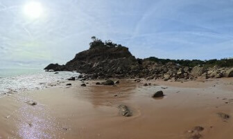 Portelet Bay , Jersey, 360 immersive experience