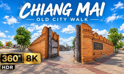 Chiang Mai in 360° | Tha Phae Gate & Old City Walk | 8K HDR
