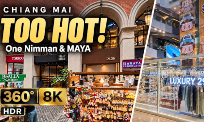 Escaping the Heat in Chiang Mai | One Nimman & MAYA | 360° 8K HDR