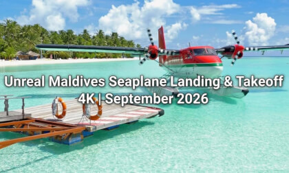 Unreal Maldives Seaplane Landing & Takeoff 4K | September 2026
