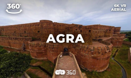 Agra, Uttar Pradesh, India | 6K 360° VR | Agra Fort, Fatehpur Sikri & the Taj Mahal