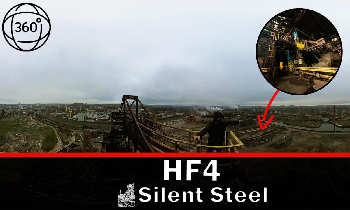 Exploring the Massive Abandoned Blast Furnace HF4 Charleroi (VR 360°)