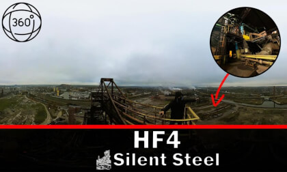 Exploring the Massive Abandoned Blast Furnace HF4 Charleroi (VR 360°)