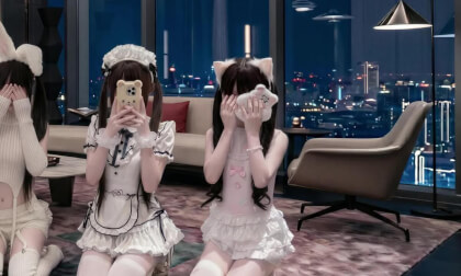 What It Feels Like to Be Surrounded by 8 Schoolgirls [360° VR POV]
