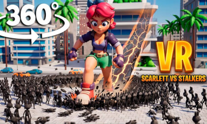 360 VR Scarlet Skips VS 6,000 Stalkers Epic Battle