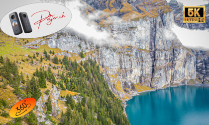 Swiss Wonderland in  360° VR: Hiking Öschinensee Kandersteg - Alpine Adventure! - Part 1