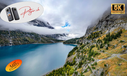 Swiss Wonderland in  360° VR: Hiking Öschinensee Kandersteg - Alpine Adventure! - Part 2
