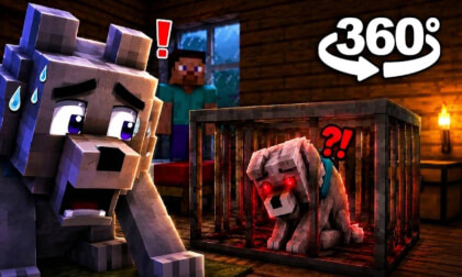 POV: You're Steve’s Wolf in Minecraft VR 360°… Something Feels TERRIBLE