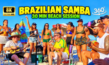 30-Minute Brazilian Samba Session | Live at the Beach 360°