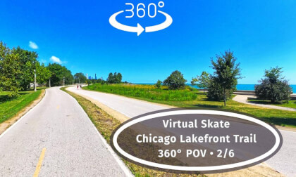 VR #360 Inline Skating Chicago — 24 Beaches, One Endless Trail (Pt 2/6)