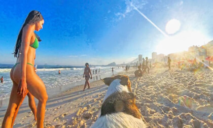 [360 VR] Lost in Rio: Copacabana Beach Dog POV Walking Tour