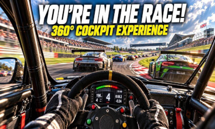 Strap In! Experience a Real Race from Inside the Racing Car in 360°