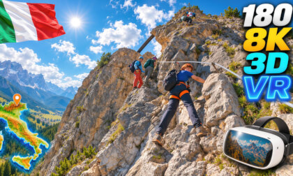 🧙‍♂️ One Does Not Simply Climb the Two Towers! 🧗‍♂️🏔️ | Dolomites | 180° 8K 3D VR