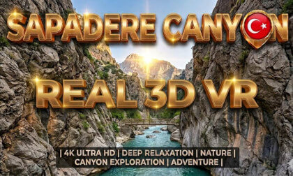 TURKEY: Sapadere Canyon Expedition | Real 3D Cinematic VR Walking Tour