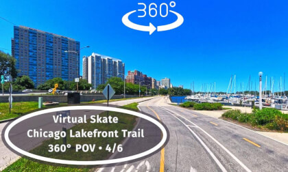VR #360 Inline Skating Chicago — 24 Beaches, One Endless Trail (Pt 4/6)