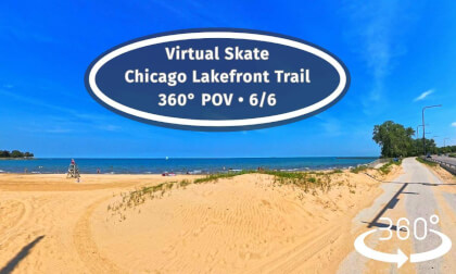 VR #360 Inline Skating Chicago — 24 Beaches, One Endless Trail (Pt 6/6)