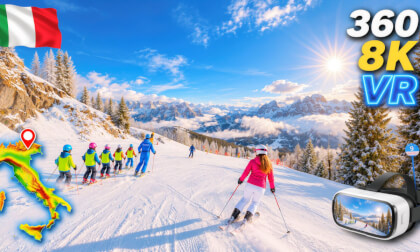 Skiing Marrileva: Easy Start, Epic Finish! 🎿🏔️ Delle Rocce → Mastellissima | 360° 8K VR