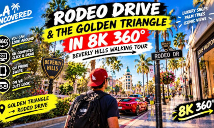 Beverly Hills & Rodeo Drive in 8K 360° - Los Angeles. YOU CAN LOOK AROUND