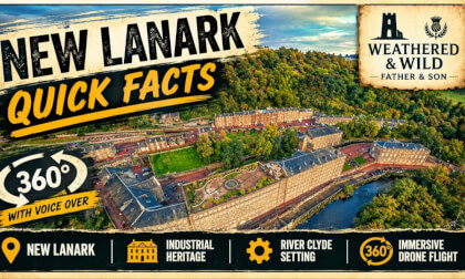 New Lanark - Scotland | 🚁 8K 360° Drone Flight