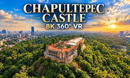 Chapultepec Castle from Above | 8K 360° VR | Mexico City