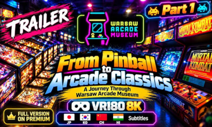 TRAILER _From Pinball to Arcade Classics Part1 | A Journey Through Warsaw Arcade Museum VR180 8K