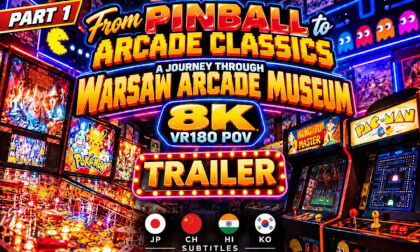 TRAILER _From Pinball to Arcade Classics Part1 | A Journey Through Warsaw Arcade Museum VR180 8K