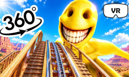 Verity and the INSANE 360° Roller Coaster! 🎢🔥8K