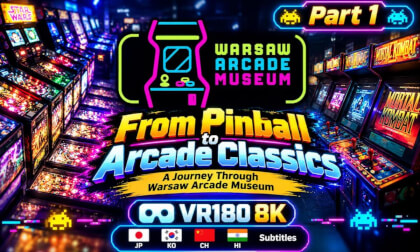 From Pinball to Arcade Classics Part 1 | A Journey Through Warsaw Arcade Museum  | VR180 8K  | JP,KO,CH,HI Subtitles
