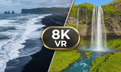 🇮🇸 Iceland 360° | Diamond Beach & Majestic Seljalandsfoss | 8K VR