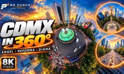 Mexico City 360° | Angel of Independence, Reforma & Diana Cazadora | 8K VR