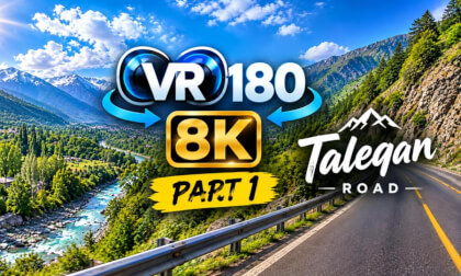 Taleghan Road, Iran  | Scenic Mountain Drive in VR180 8K | Part 1