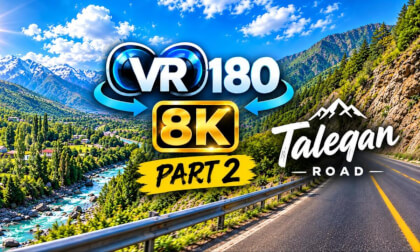 Experience Iran in VR180 8K | Taleghan Mountain Road – Part 2