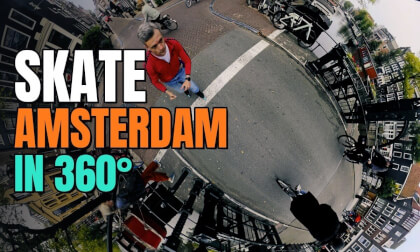 Skate Amsterdam: Canals at Dusk, Bike Lanes at Night (8K 360°)