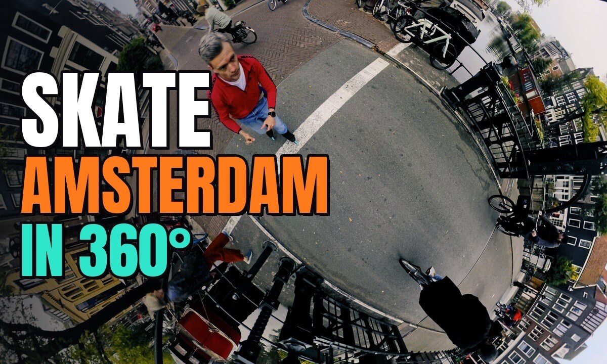 Skate Amsterdam: Canals at Dusk, Bike Lanes at Night (8K 360°)