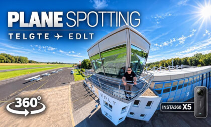 Planespotting Telgte Airport Germany | Insta360 X5