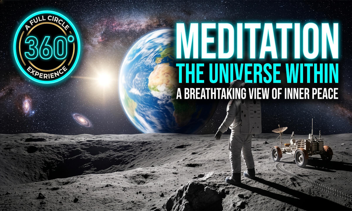 360° VR Meditation: The Universe Within | Earth Viewed from the Moon